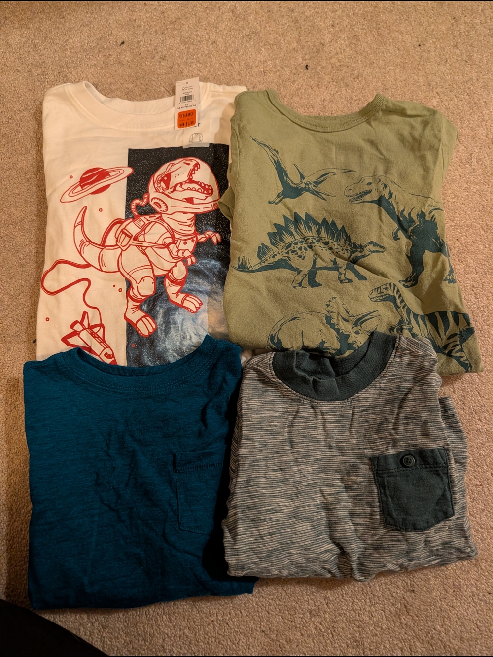 Old Navy Boys 5T Long-Sleeve Tees - Set Of 4